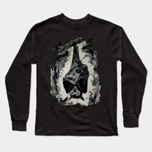 bat watercolor Long Sleeve T-Shirt